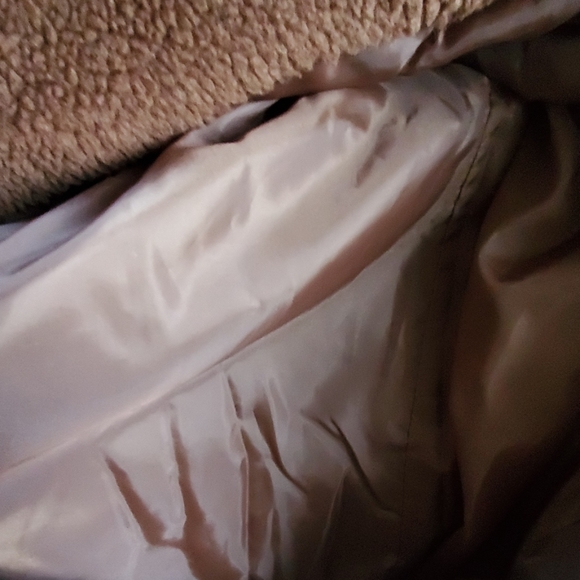 Teddy bear Sherpa hooded jacket coat in brown - Picture 7 of 8